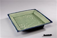 Square carved plate with naked lady Collection Image, Figure 2, Total 2 Figures